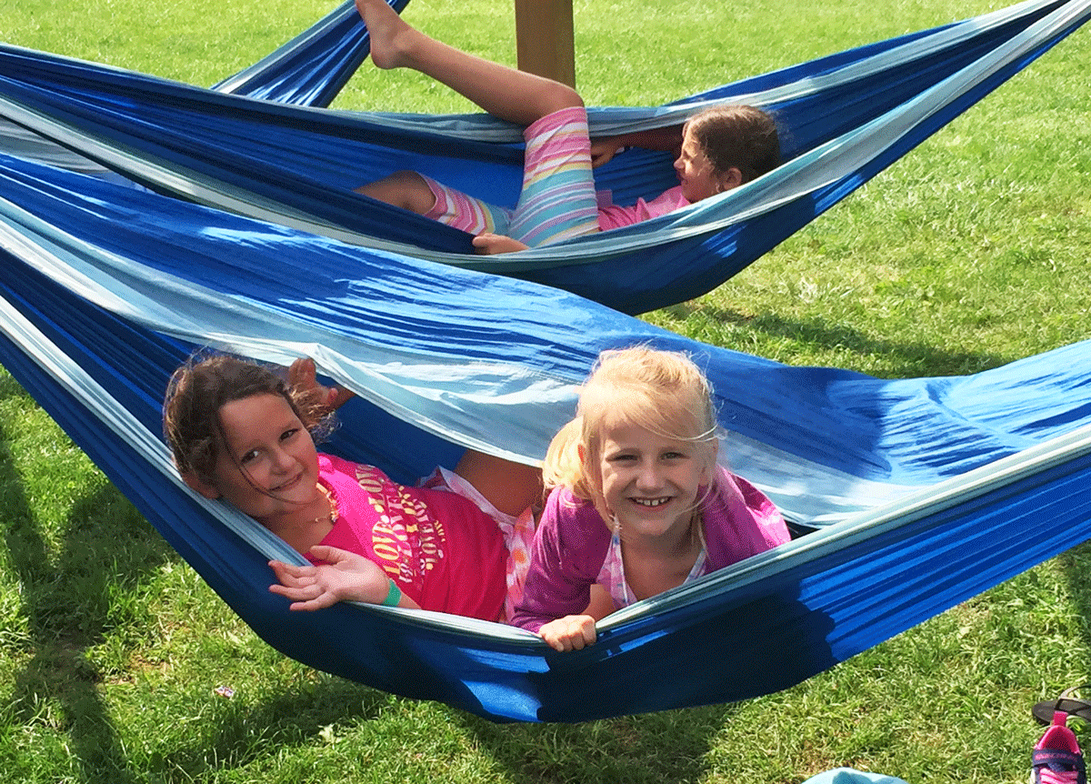 kids playing at pool at summer day camp in ayr cambridge and paris ontario